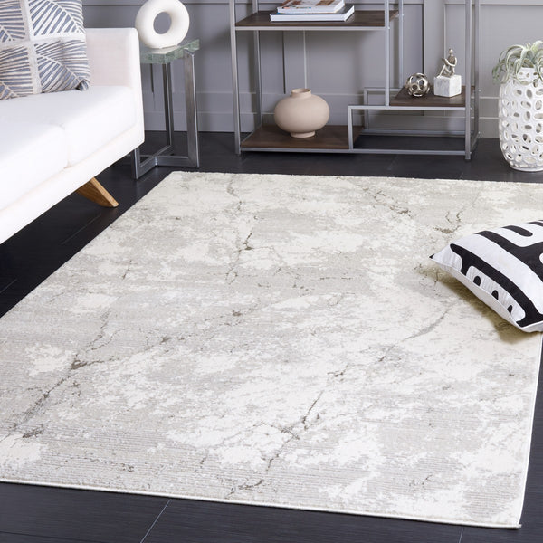 Safavieh Hanna 112 Power Loomed Transitional Rug Grey / Ivory 9' x 12'