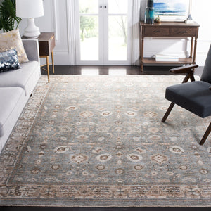 Safavieh Harlow 104 Power Loomed Transitional Polyester Rug Ivory Grey / Sage HAR104A-9