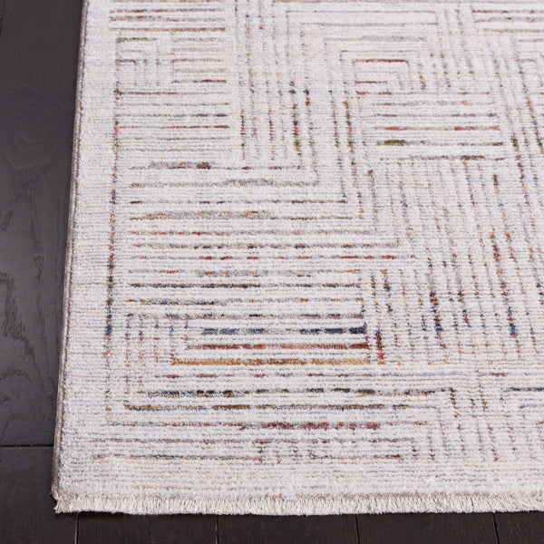 Safavieh Harlow 105 Power Loomed Transitional Polyester Rug Ivory Grey / Rust HAR105A-9