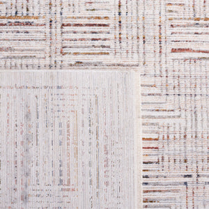 Safavieh Harlow 105 Power Loomed Transitional Polyester Rug Ivory Grey / Rust HAR105A-9