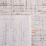 Safavieh Harlow 105 Power Loomed Transitional Polyester Rug Ivory Grey / Rust HAR105A-9