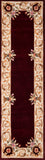 Momeni Harmony India HAI-7 Hand Tufted Transitional Floral Indoor Area Rug Burgundy 8' x 11' HARM2HAI-7BUR80B0