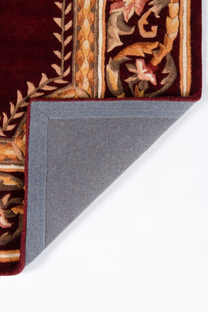 Momeni Harmony India HAI12 Hand Tufted Transitional Floral Indoor Area Rug Burgundy 8' x 11' HARM2HAI12BUR80B0