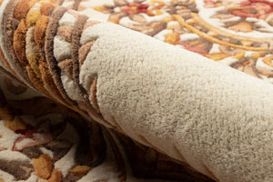 Momeni Harmony India HAI12 Hand Tufted Transitional Floral Indoor Area Rug Ivory 8' x 11' HARM2HAI12IVY80B0