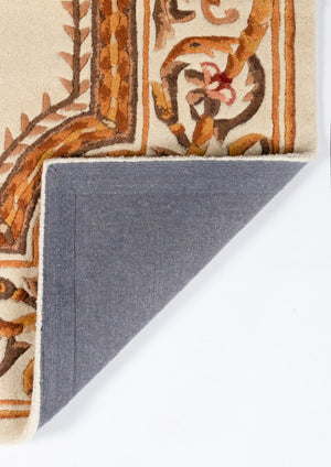 Momeni Harmony India HAI12 Hand Tufted Transitional Floral Indoor Area Rug Ivory 8' x 11' HARM2HAI12IVY80B0