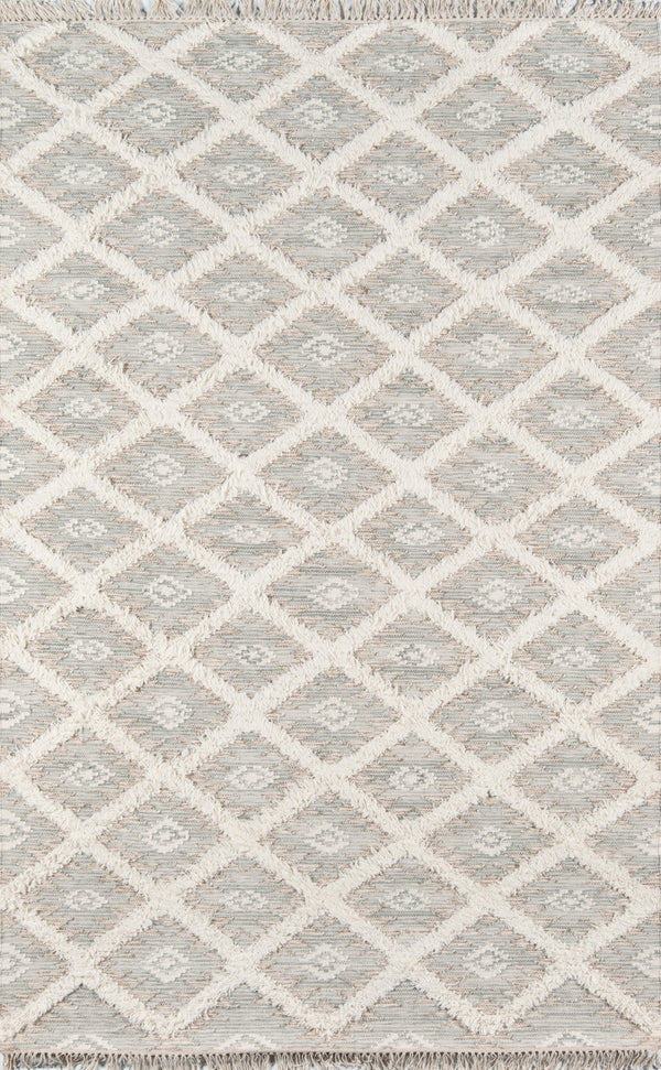 Momeni Harper HAR-1 Hand Woven Contemporary Geometric Indoor Area Rug Grey 8'10" x 11'10" HARPEHAR-1GRY8ABA