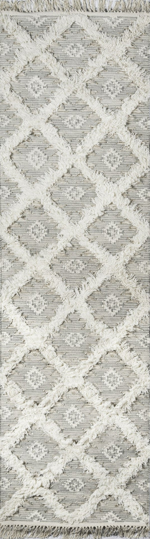 Momeni Harper HAR-1 Hand Woven Contemporary Geometric Indoor Area Rug Grey 8'10" x 11'10" HARPEHAR-1GRY8ABA