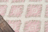 Momeni Harper HAR-1 Hand Woven Contemporary Geometric Indoor Area Rug Pink 8'10" x 11'10" HARPEHAR-1PNK8ABA