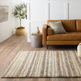 Jaipur Living Hatha Collection HAT01 Tikka 50% Jute 50% Wool Handmade Coastal Stripes Rug RUG153130