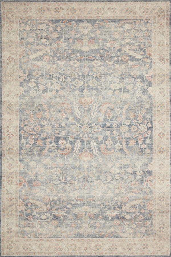 Loloi Hathaway HTH-02 100% Polyester Pile Power Loomed Traditional Rug HATHHTH-02DEML90C0