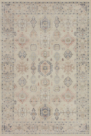 Loloi Hathaway HTH-04 100% Polyester Pile Power Loomed Traditional Rug HATHHTH-04BEML90C0