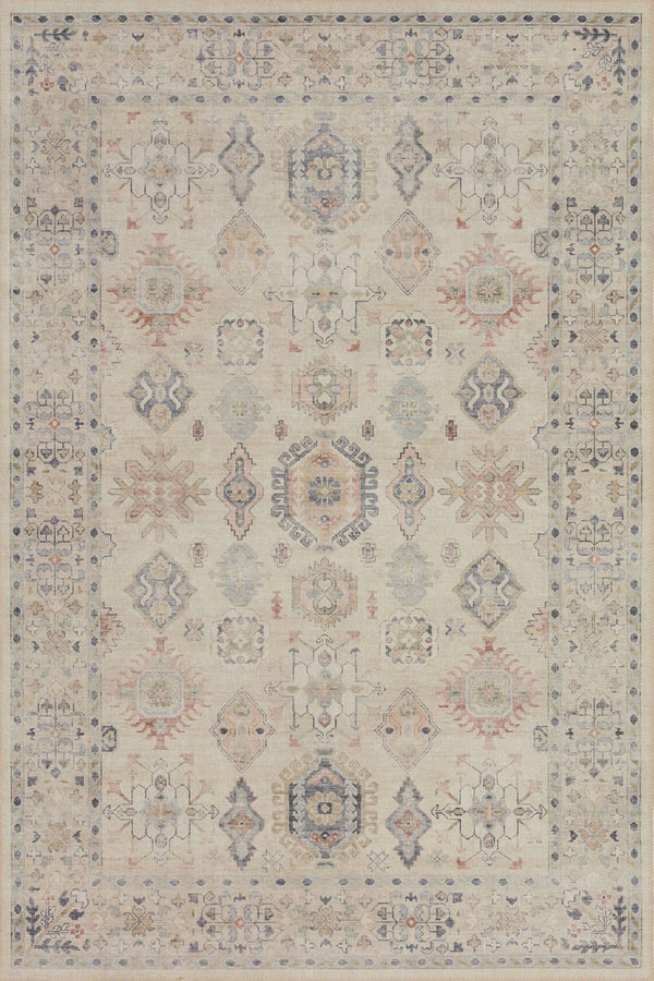 Loloi Hathaway HTH-04 100% Polyester Pile Power Loomed Traditional Rug HATHHTH-04BEML90C0