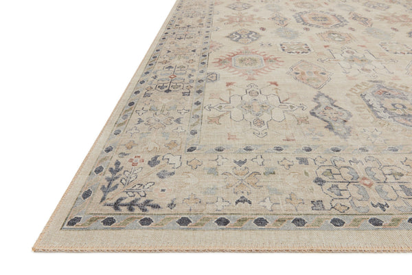 Loloi Hathaway HTH-04 100% Polyester Pile Power Loomed Traditional Rug HATHHTH-04BEML90C0