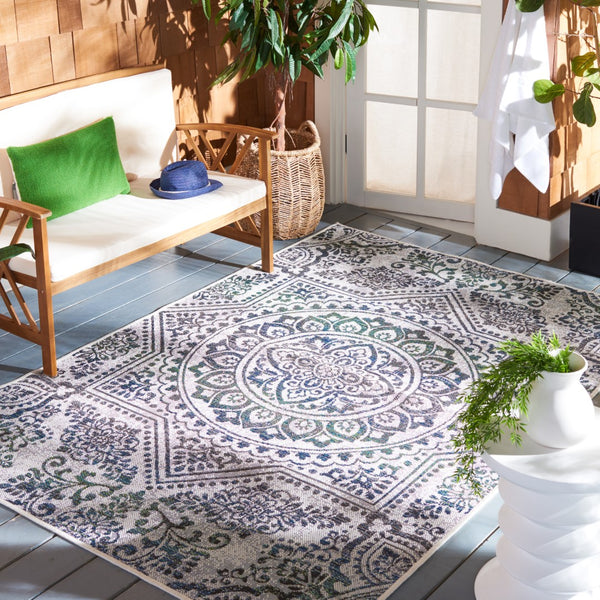 Safavieh Havana 327 Power Loomed 74% Polypropylene/12% Polyester/14% Backing Material Outdoor Rug HAV327M-9