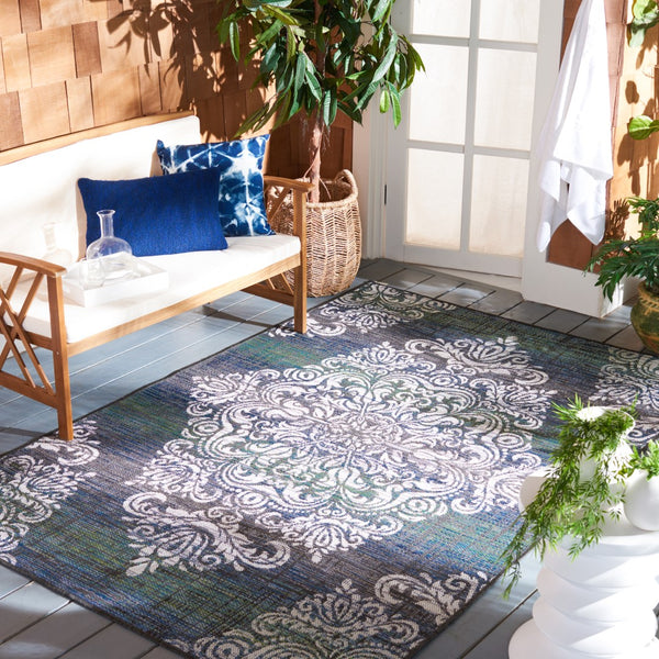 Safavieh Havana 392 Power Loomed 74% Polypropylene/12% Polyester/14% Backing Material Outdoor Rug HAV392M-9