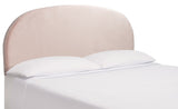 Safavieh Saraya Curved Headboard Pale Pink Velvet Wood HBD6401A-Q