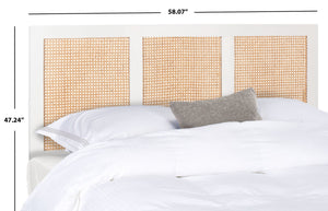 Safavieh Vienna Cane Headboard White Wash Wood HBD8004C-Q