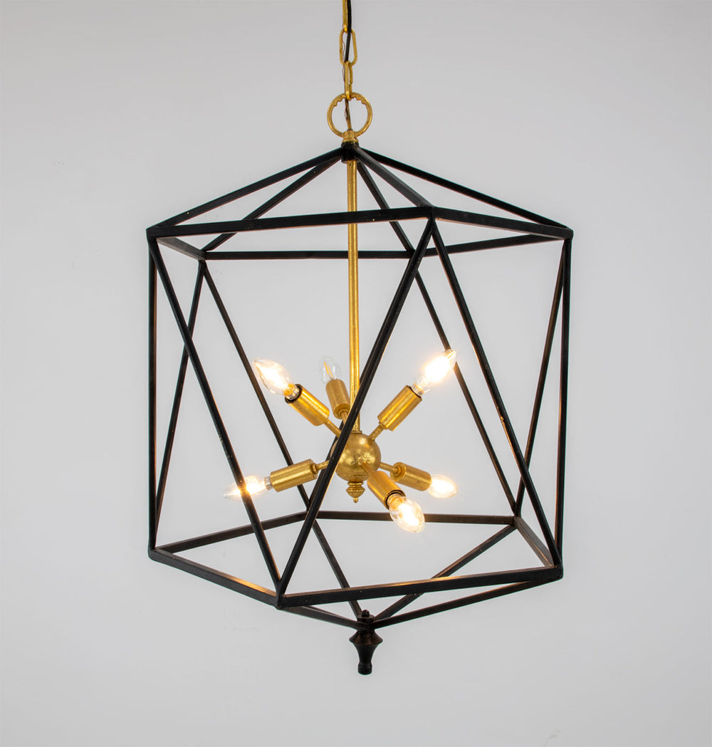 Zeugma HD113 Aged Iron & Gold Lantern