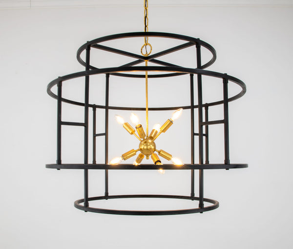 Zeugma HD114 Aged Iron & Gold Lantern