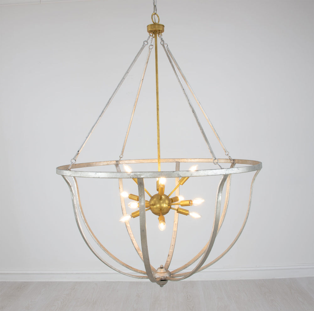 Zeugma HD118 Silver & Gold Chandelier