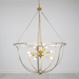 Zeugma HD118 Silver & Gold Chandelier