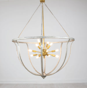Zeugma HD118 Silver & Gold Chandelier