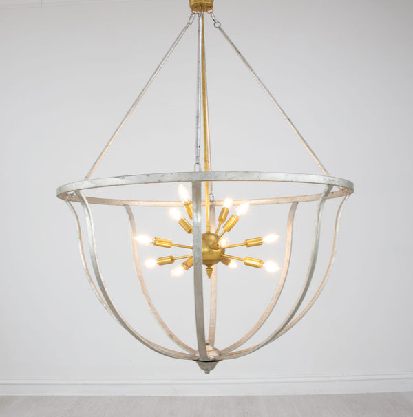Zeugma HD118 Silver & Gold Chandelier