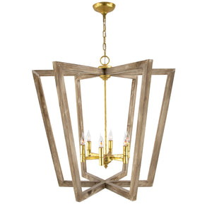Zeugma HD121 Natural Oak & Gold Lantern