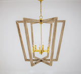 Zeugma HD121 Natural Oak & Gold Lantern