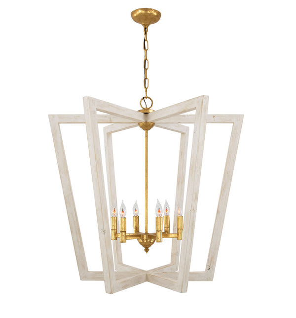 Zeugma HD121 White Oak & Gold Lantern