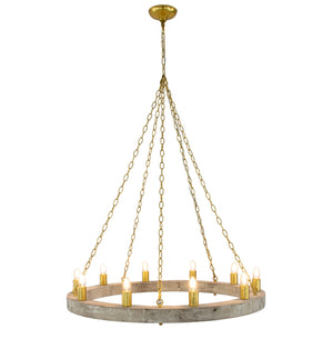Zeugma HD122 Natural & Gold Chandelier