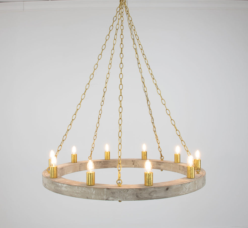 Zeugma HD122 Natural & Gold Chandelier