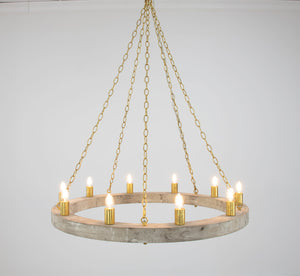 Zeugma HD122 Natural & Gold Chandelier