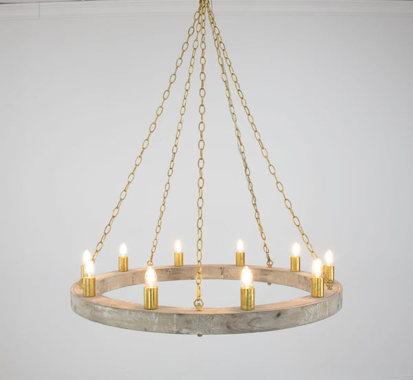 Zeugma HD122 Natural & Gold Chandelier