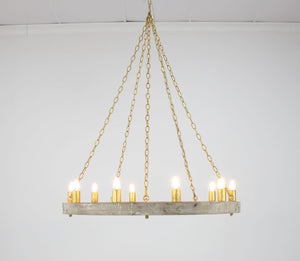 Zeugma HD122 Natural & Gold Chandelier