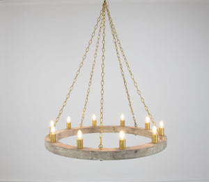 Zeugma HD122 Natural & Gold Chandelier