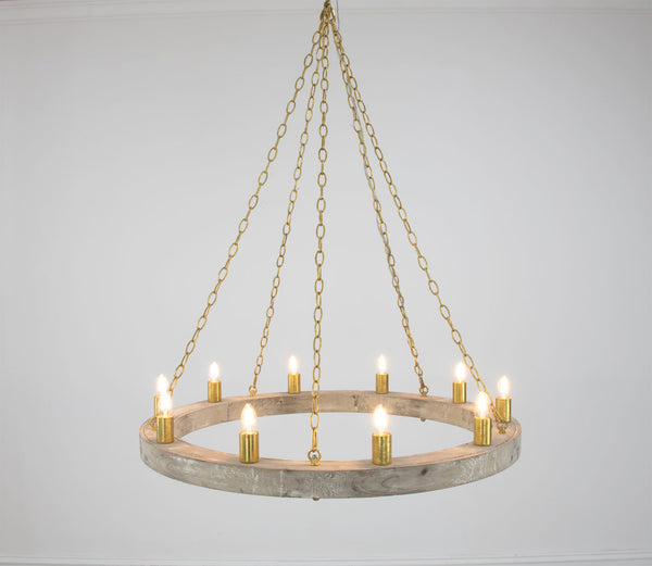 Zeugma HD122 Natural & Gold Chandelier