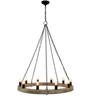 Zeugma HD122 Natural Oak Chandelier