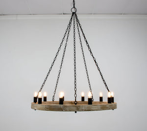 Zeugma HD122 Natural Oak Chandelier