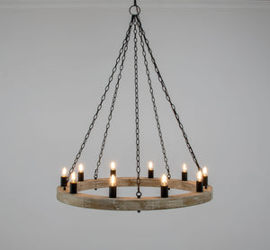 Zeugma HD122 Natural Oak Chandelier