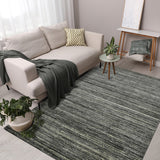 AMER Rugs Heaven HEA-5 Hand-Loomed Striped Transitional Area Rug Iron 12' x 15'