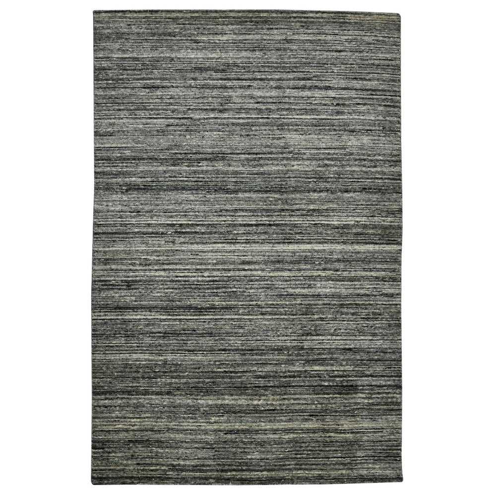 AMER Rugs Heaven HEA-5 Hand-Loomed Striped Transitional Area Rug Iron 12' x 15'
