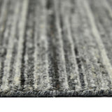 AMER Rugs Heaven HEA-5 Hand-Loomed Striped Transitional Area Rug Iron 12' x 15'