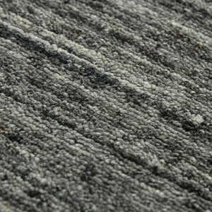 AMER Rugs Heaven HEA-6 Hand-Loomed Striped Transitional Area Rug Dark Gray 12' x 15'