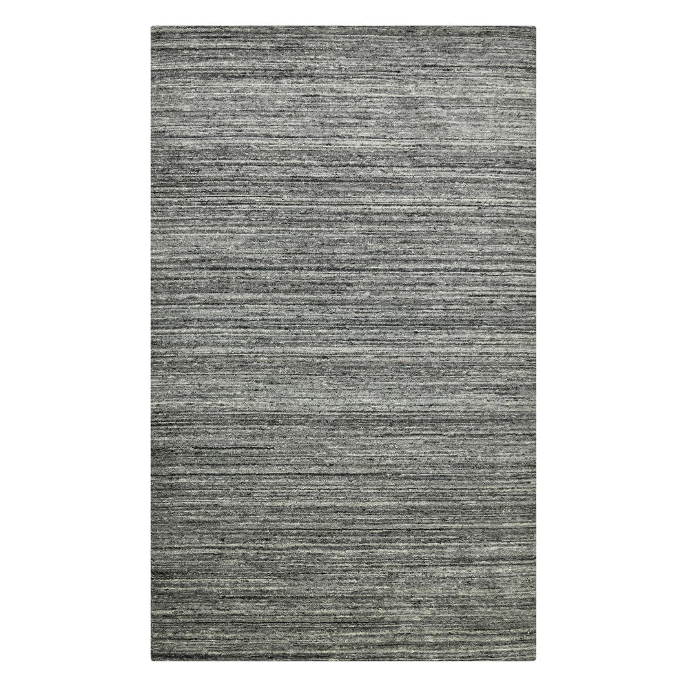 AMER Rugs Heaven HEA-6 Hand-Loomed Striped Transitional Area Rug Dark Gray 12' x 15'