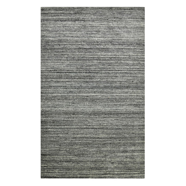 AMER Rugs Heaven HEA-6 Hand-Loomed Striped Transitional Area Rug Dark Gray 12' x 15'