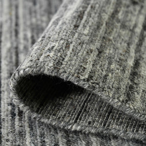 AMER Rugs Heaven HEA-6 Hand-Loomed Striped Transitional Area Rug Dark Gray 12' x 15'