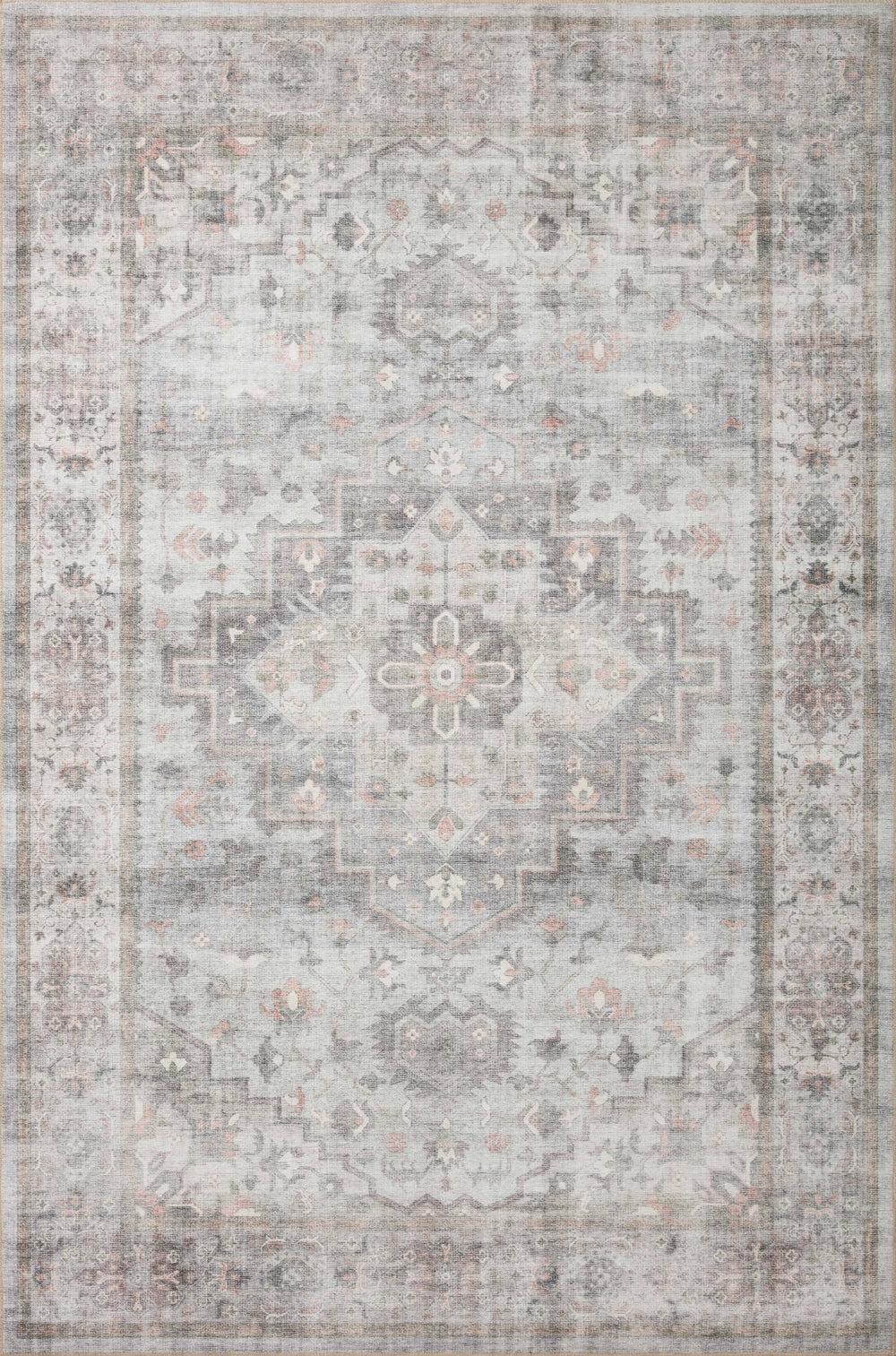 Loloi Heidi HEI-02 100% Polyester Pile Power Loomed Traditional Rug HEIDHEI-02DVBH86B6