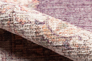 Momeni Helena HEL-5 Machine Made Traditional Medallion Indoor Area Rug Plum 8' x 10' HELENHEL-5PLM80A0