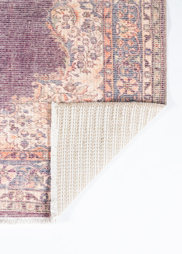 Momeni Helena HEL-5 Machine Made Traditional Medallion Indoor Area Rug Plum 8' x 10' HELENHEL-5PLM80A0